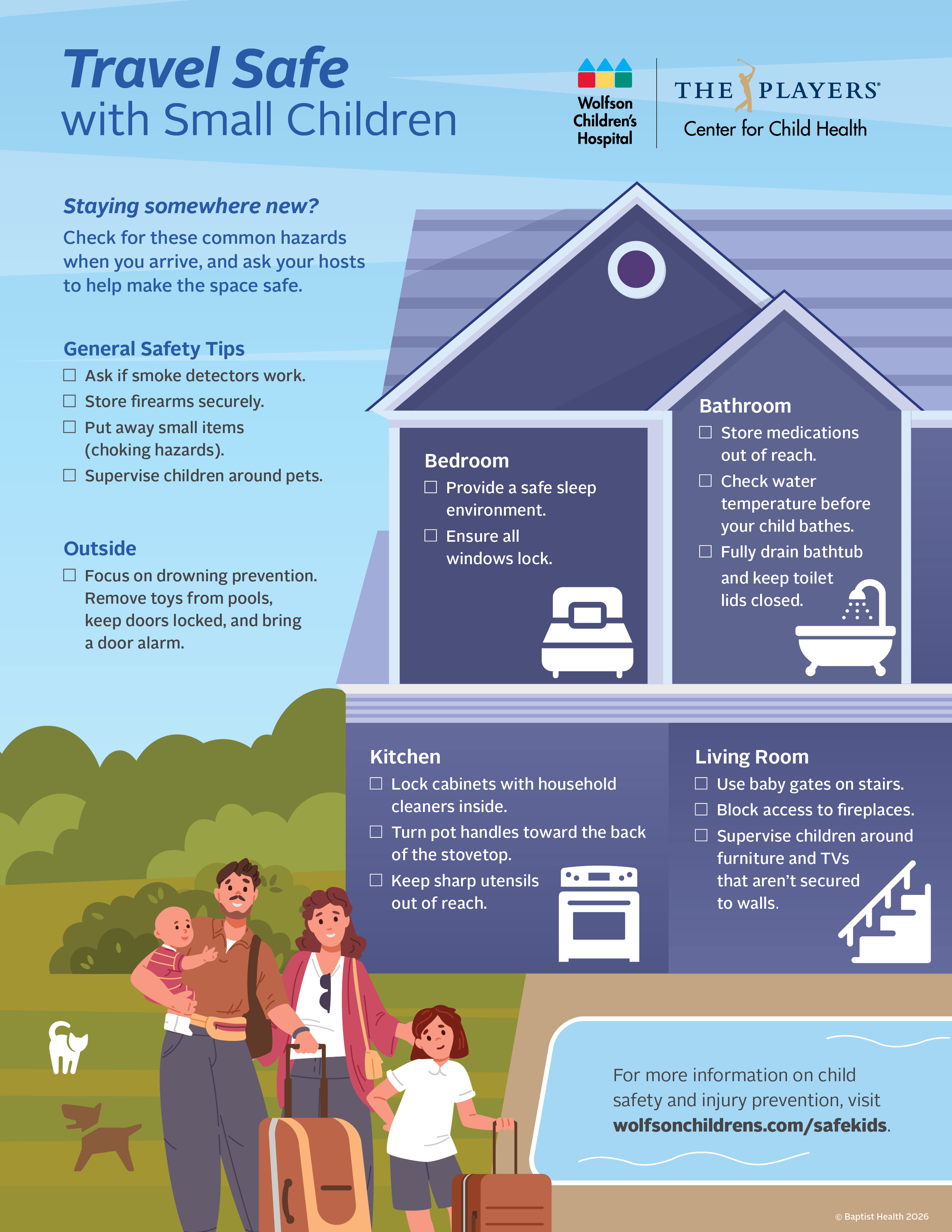 Travel Safe with Small Children infographic